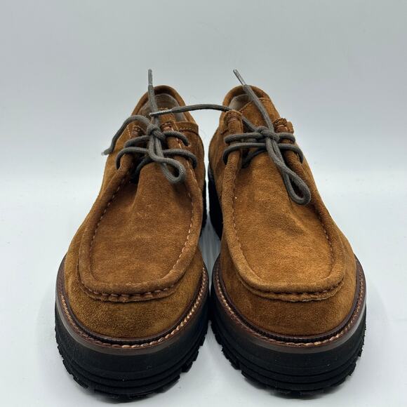 ATELIERS Italy Boyd Wallabee Shoes Suede Brown Sz 39/US 9 $248 - Picture 4 of 9